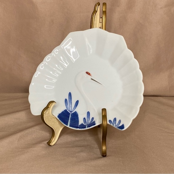Vintage Japanese Fan Shaped Plate - Picture 1 of 11